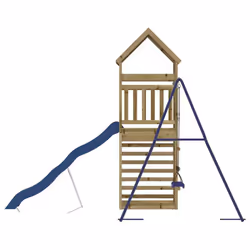 vidaXL Outdoor Playset Garden Playhouse Play Tower Set Impregnated Wood Pine - solid impregnated pinewood - Additional view 5