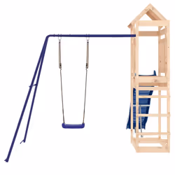 vidaXL Outdoor Playset Garden Playhouse Play Tower Set Impregnated Wood Pine - solid pinewood - Additional view 6