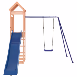 vidaXL Outdoor Playset Garden Playhouse Play Tower Set Impregnated Wood Pine - solid douglas wood