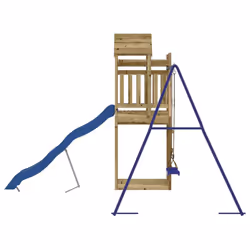 vidaXL Outdoor Playset Garden Playhouse Play Tower Set Impregnated Wood Pine - solid impregnated pinewood - Additional view 4