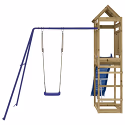vidaXL Outdoor Playset Garden Playhouse Play Tower Set Impregnated Wood Pine - solid impregnated pinewood - Additional view 6