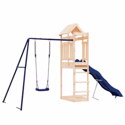 vidaXL Outdoor Playset Playhouse Play Tower Playground Set Solid Wood Douglas - solid pinewood - Additional view 2