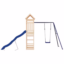 vidaXL Outdoor Playset Playhouse Play Tower Playground Set Solid Wood Douglas - solid pinewood - Additional view 6