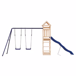vidaXL Outdoor Playset Garden Playhouse Playground Set Impregnated Wood Pine - solid pinewood - Additional view 2