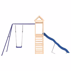 vidaXL Outdoor Playset Playhouse Play Tower Playground Set Solid Wood Douglas - solid pinewood - Additional view 2