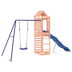 vidaXL Outdoor Playset Playhouse Play Tower Playground Set Solid Wood Douglas - solid douglas wood