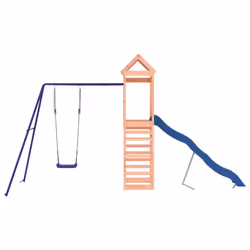 vidaXL Outdoor Playset Playhouse Play Tower Playground Set Solid Wood Douglas - solid douglas wood