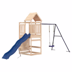 vidaXL Outdoor Playset Garden Playhouse Play Tower Set Impregnated Wood Pine - solid pinewood - Additional view 6