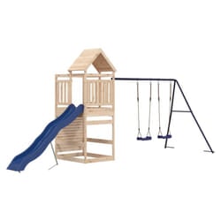 vidaXL Outdoor Playset Garden Playhouse Playground Set Impregnated Wood Pine - solid pinewood