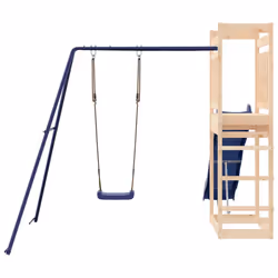 vidaXL Outdoor Playset Playhouse Play Tower Playground Set Solid Wood Pine - solid pinewood - Additional view 6