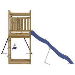 vidaXL Outdoor Playset Playhouse Play Tower Playground Set Solid Wood Pine - solid impregnated pinewood - Additional view 4