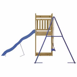 vidaXL Outdoor Playset Playhouse Play Tower Playground Set Solid Wood Pine - solid impregnated pinewood - Additional view 5