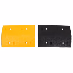 vidaXL Speed Hump 5 pcs Yellow&Black 97x32.5x4 cm Rubber - Additional view 2