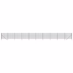 vidaXL Wire Mesh Fence Chain Link Fence Panel Green Galvanised Steel 1.4x10 m - green, 2.2 x 25 m