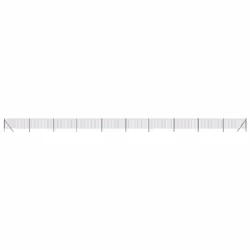 vidaXL Wire Mesh Fence Chain Link Fence Panel Green Galvanised Steel 0.8x10 m - green, 0.8 x 25 m