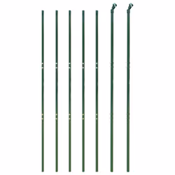 vidaXL Wire Mesh Fence Garden Wire Fencing Mesh Outdoor Fence Galvanised Steel - green, 1.4 x 10 m
