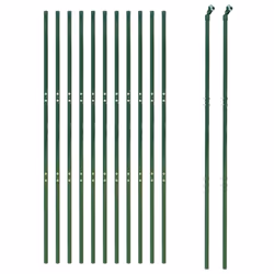 vidaXL Wire Mesh Fence Garden Wire Fencing Mesh Outdoor Fence Galvanised Steel - green, 1.8 x 25 m