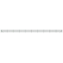 vidaXL Wire Mesh Fence with Spike Anchors Chain Link Fence Green 0.8x25 m - 0.8 x 25 m