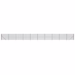 vidaXL Wire Mesh Fence Outdoor Garden Wire Fencing Mesh with Spike Anchors - green, 1.8 x 25 m