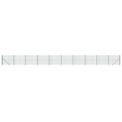 vidaXL Wire Mesh Fence Outdoor Garden Wire Fencing Mesh with Spike Anchors - green, 1.4 x 25 m