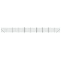 vidaXL Wire Mesh Fence Outdoor Garden Wire Fencing Mesh with Spike Anchors - green, 1.8 x 25 m