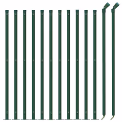 vidaXL Wire Mesh Fence with Flange Fence Panel Chain Link Fence Green 2x25 m - green, 1 x 25 m - Additional view 2