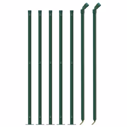 vidaXL Wire Mesh Fence Garden Wire Fencing Mesh Outdoor Fence with flange - green, 0.8 x 10 m/ 1 pcs - Additional view 2