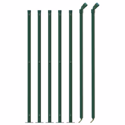 vidaXL Wire Mesh Fence Garden Wire Fencing Mesh Outdoor Fence with flange - green, 1 x 10 m