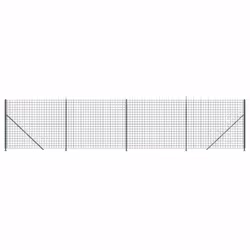 vidaXL Wire Mesh Fence Garden Wire Fencing Mesh Outdoor Fence with flange - green, 1.4 x 10 m