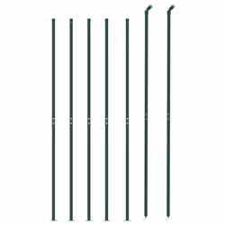 vidaXL Wire Mesh Fence Garden Wire Fencing Mesh Outdoor Fence with flange - green, 2.2 x 10 m/ 1 pcs - Additional view 2