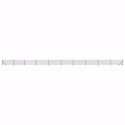 vidaXL Wire Mesh Fence Garden Wire Fencing Mesh Outdoor Fence with flange - green, 1.1 x 25 m