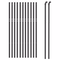 vidaXL Wire Mesh Fence Garden Wire Fencing Mesh Outdoor Fence Galvanised Steel - anthracite, 0.8 x 25 m