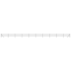 vidaXL Wire Mesh Fence Garden Wire Fencing Mesh Outdoor Fence Galvanised Steel - anthracite, 1 x 25 m