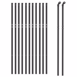 vidaXL Wire Mesh Fence Garden Wire Fencing Mesh Outdoor Fence Galvanised Steel - anthracite, 1 x 25 m