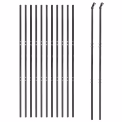 vidaXL Wire Mesh Fence Garden Wire Fencing Mesh Outdoor Fence Galvanised Steel - anthracite, 1.4 x 25 m