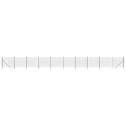 vidaXL Wire Mesh Fence Garden Wire Fencing Mesh Outdoor Fence Galvanised Steel - anthracite, 1.6 x 25 m