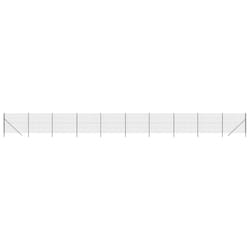 vidaXL Wire Mesh Fence Garden Wire Fencing Mesh Outdoor Fence Galvanised Steel - anthracite, 1.8 x 25 m