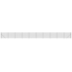 vidaXL Wire Mesh Fence Outdoor Garden Wire Fencing Mesh with Spike Anchors - anthracite, 1.4 x 25 m