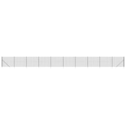 vidaXL Wire Mesh Fence Outdoor Garden Wire Fencing Mesh with Spike Anchors - anthracite, 1.8 x 25 m