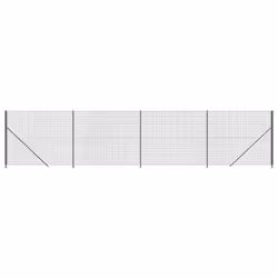 vidaXL Wire Mesh Fence with Flange Garden Fencing Mesh Anthracite 1.8x10 m - 2 x 10 m/ 1 pcs
