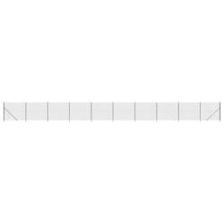vidaXL Wire Mesh Fence Garden Wire Fencing Mesh with Flange Anthracite 2x25 m - anthracite, 2 x 25 m