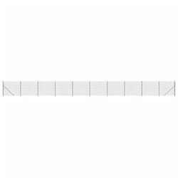 vidaXL Wire Mesh Fence Garden Wire Fencing Mesh with Flange Anthracite 2x25 m - anthracite, 2.2 x 25 m