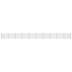 vidaXL Wire Mesh Fence Garden Wire Fencing Mesh Outdoor Fence with flange - anthracite, 1.6 x 25 m