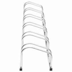 vidaXL Bike Rack Bike Stand Floor for 2 Bikes Bicycle Storage Galvanised Steel - steel, 6 people