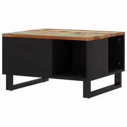 vidaXL Coffee Table Side Table Accent Table Sofa Tea Table Solid Wood Mango - multicolour, 60x50x35 cm - Additional view 4