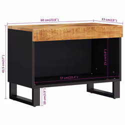 vidaXL TV Cabinet TV Stand Unit Entertainment Centre Solid Wood Reclaimed - light brown - Additional view 7