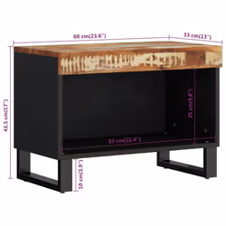 vidaXL TV Cabinet TV Stand Unit Entertainment Centre Solid Wood Reclaimed - multicolour