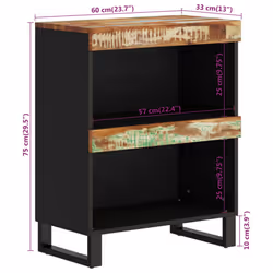 VidaXL 352887 nightstand/bedside table - Additional view 8
