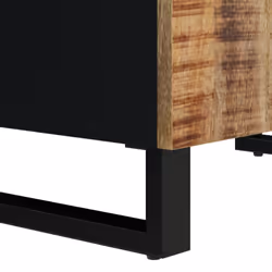 vidaXL Sideboard Side Cabinet with 2 Doors Cupboard Highboard Solid Wood Mango - light brown - Additional view 6