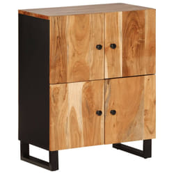 vidaXL Sideboard Storage Cabinet with 4 Doors Cupboard Solid Wood Reclaimed - brown